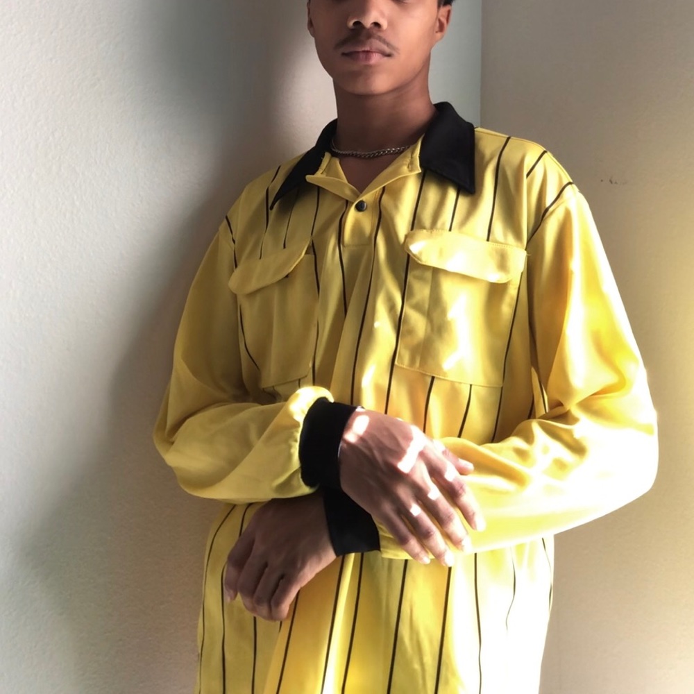 Yellow stripped long sleeve